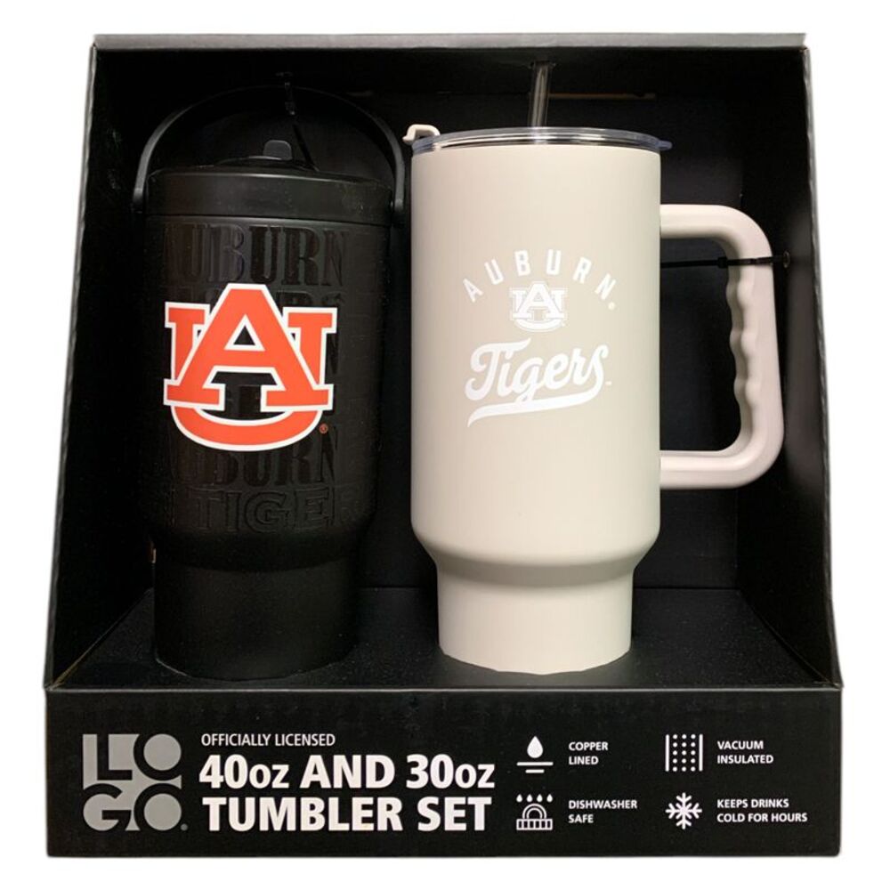 Auburn Tigers - Logo Brands NCAA Officially Licensed 40 oz. and 30 oz. Tumbler S